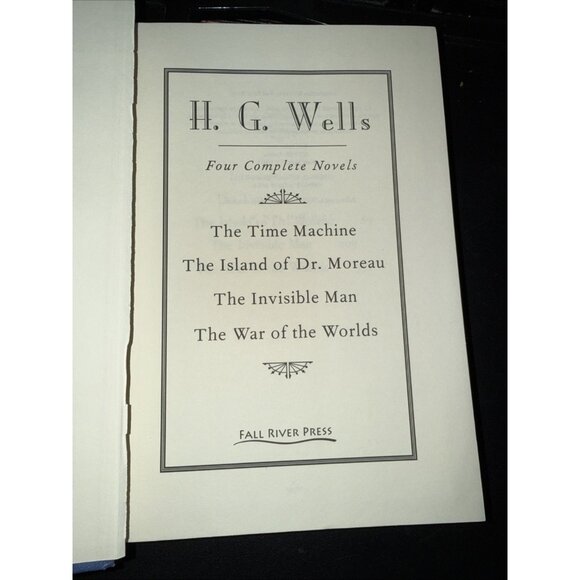 H. G. Wells Four Complete Novels 1994 Hardcover Dust Jacket DETACHED SPINE - Picture 8 of 16